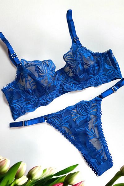 BLİSS WEAR FASHION Set de lenjerie de corp sutien cu sârmă cu model pentru femei