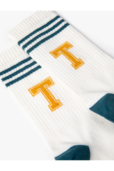 Koton College Socks Letter Patterned