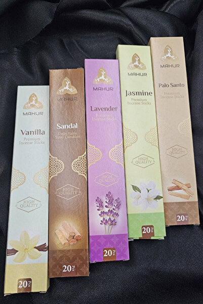 NEON PLUS 5 Farklı Koku Çubuk Tütsü Toplam 100 Adet Oda kokusu