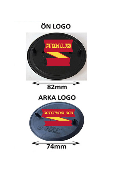 SATECHNOLOGY Bmw kaput bagaj logo takım G20,G28,G30,G31,G32,G38 2li (FULLSİYAH 82MM-74MM)