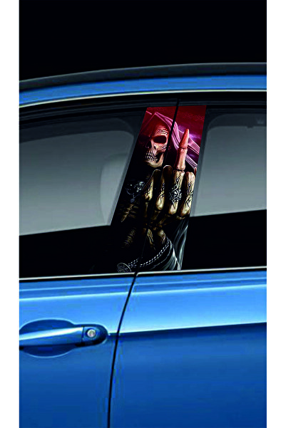 NEON Dijital Baskı Merkezi Araç Kapı Direk Kaplama Folyosu (Sağ Sol Takım) (2 Adet) - 22x52 Cm