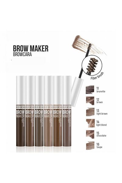 Belor Design Brow Maker Eyebrow Mascara Tone:15 Chocolate