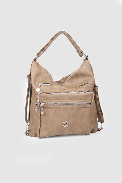 La La'Graccio Paris Paris Women's Backpack and Shoulder Bag - La'Graccio Mink