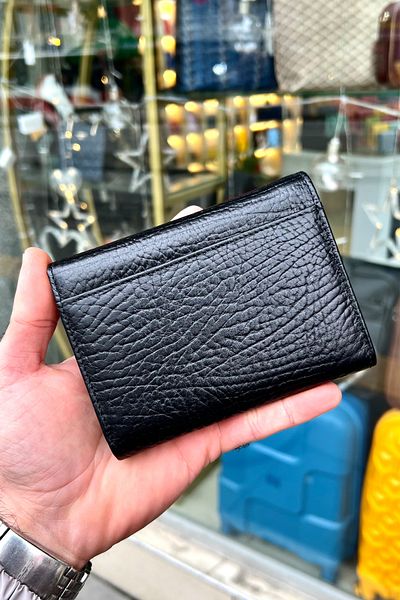 CüzCan Sahra Black Genuine Leather Women's Wallet Polite and Convenient (12X9Cm)
