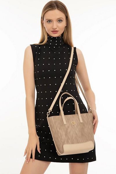 Fossil Beige Women's Shoulder Bag 05FM24Y1034
