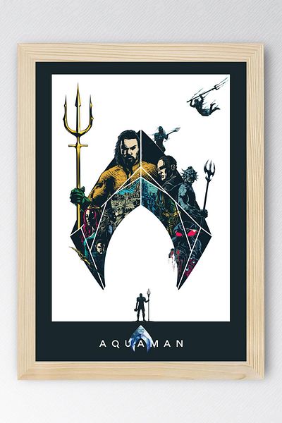 Saturn Pictură înrămată Aquaman - Pictură poster Marvel