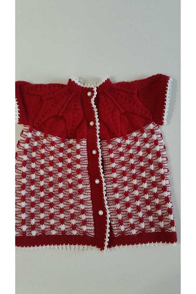 Papatyam Hand Knitted Skewer Handwork Baby Vest Handwork Baby Kids Knit Vest/Nako Record Rope