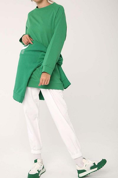 ALLDAY Green-Reglan Sleeve Sweat