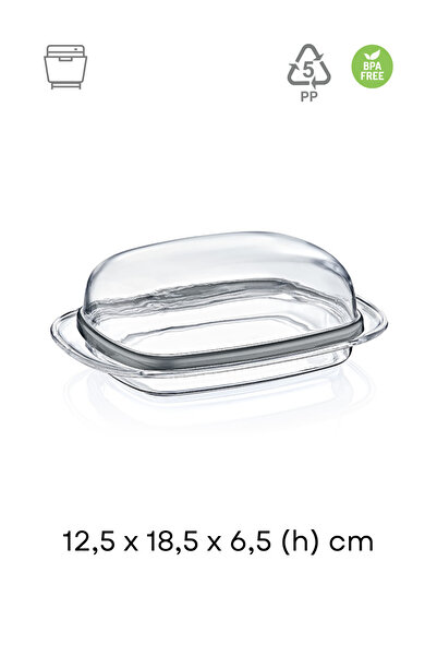 Tuppee Transparent Butter Dish and Cheese Dish (5 Pp Plastic)