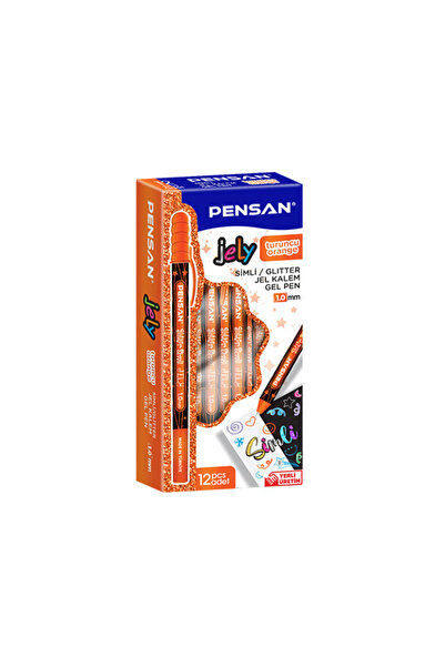 Pensan Jelly Glitter Simli Jel Kalem 12'li Kutu