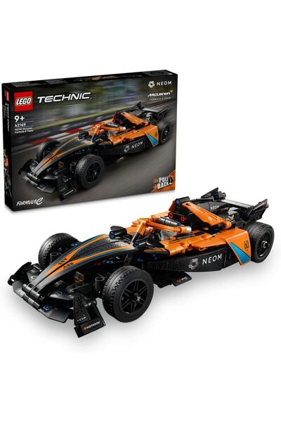 LEGO لعبة سيارة سباق ماكلارين فورمولا إي من تكنيك نيوم للأطفال فوق 9 سنوات، م...