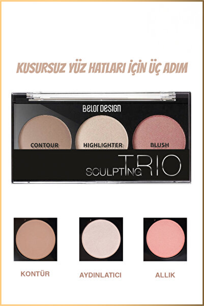 Belor Design Sculpting Yüz Seti 2 (KONTUR, AYDINLATICI,ALLIK)