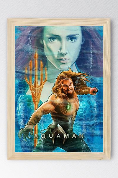 Saturn Pictură înrămată Aquaman - Pictură poster Marvel