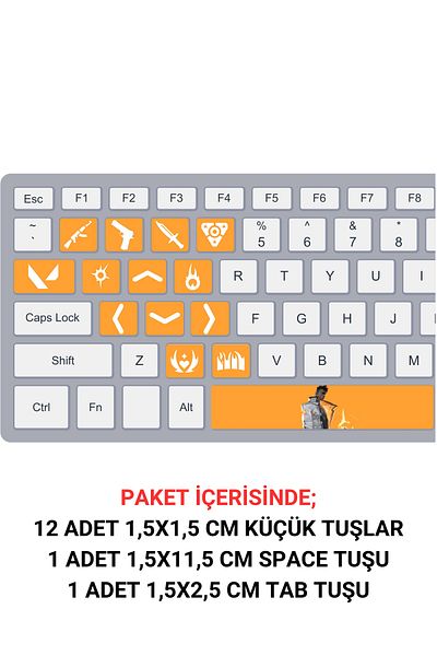 anka design Phoenix Keyboard Keycap Sticker Set