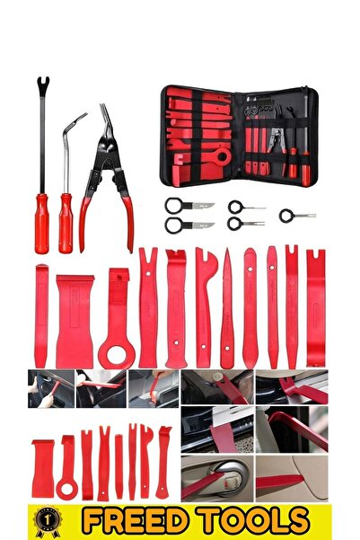 FREED TOOLS Oto Döşeme Klips ve Trim Sökme Seti Araç İçi 19 Parça