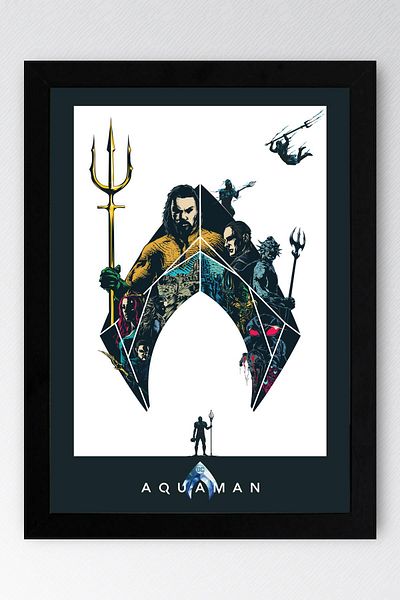Saturn Pictură înrămată Aquaman - Pictură poster Marvel