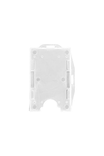 PABALAS Transparent Color Name Badge Container with Horizontal and Vertical Double Card Bowl Staff Card Case Card Protector