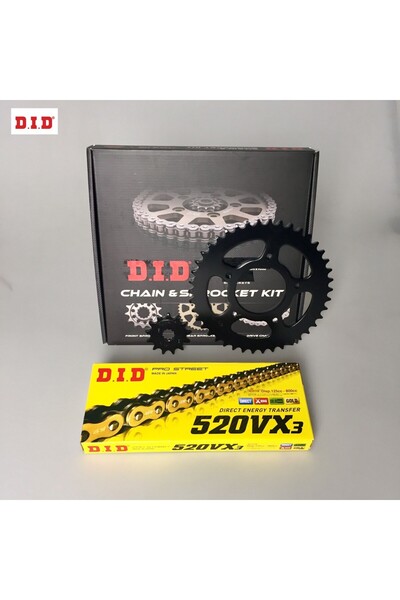 Genel Markalar DID ZİNCİR DİŞLİ SETİ 250 NK 2018-2023 520VX 106L 13-42