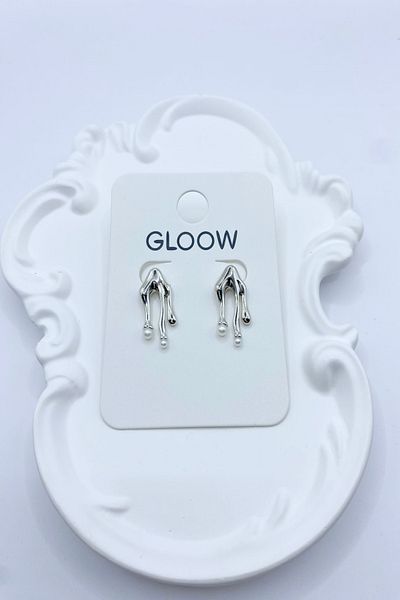 DEMOKAN Women's Earrings Pearl Pendant Model Earrings
