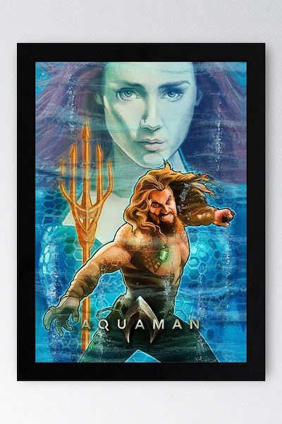 Saturn Pictură înrămată Aquaman - Pictură poster Marvel