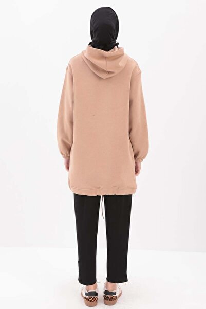 ALLDAY Beige-Handle Hooded Sweat Tunic