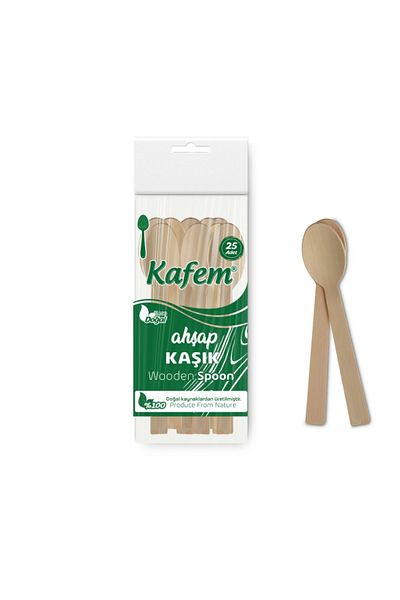 KAFEM Set of 25 Wooden Spoons