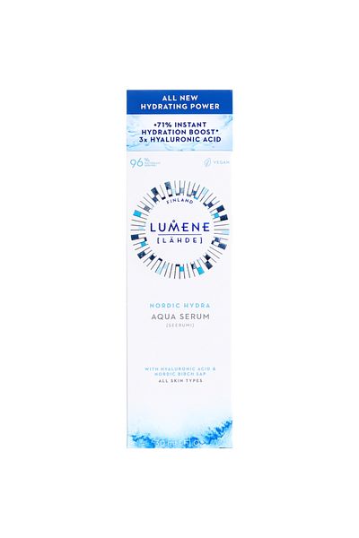 LUMENE Nordic Hydra Aqua Serum 30ml - Moisture Serum Containing Polar Welding Water