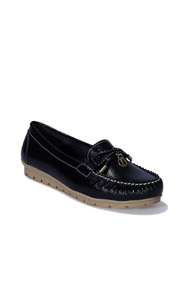 JADE Denim Patent Leather Black Rock Shoes