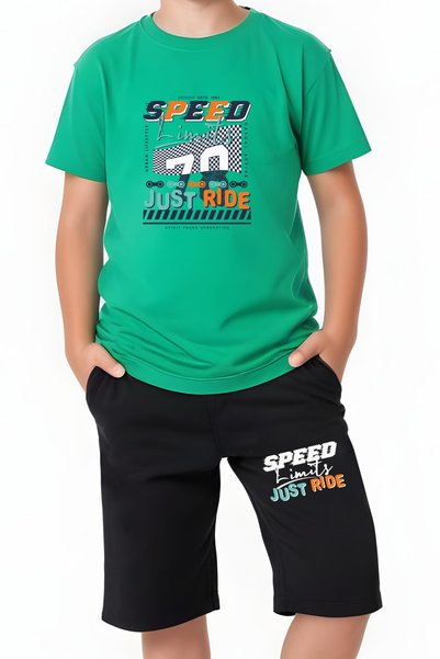 panios kids بدلة كابري للأولاد مطبوعة بجيب مزدوج من Just Ride