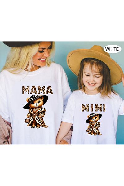 venüsdijital TRIOC COMBINAT MAMA MINI LEOPARD BEAR MOM AND GIRL (pretul este pentru 1 bucata)