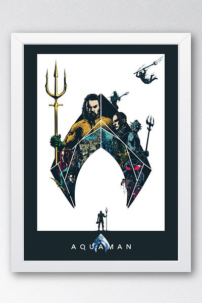Saturn Aquaman Πίνακας με κορνίζα - Πίνακας αφίσας Marvel