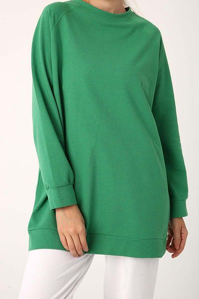 ALLDAY Green-Reglan Sleeve Sweat