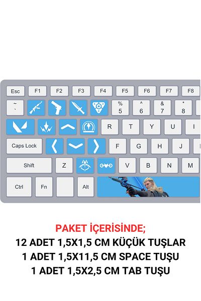 anka design Key Spiders Sona Keyboard Sticker Set