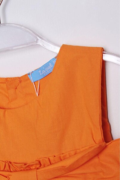 Magu Orange Poplin Girl's Dress
