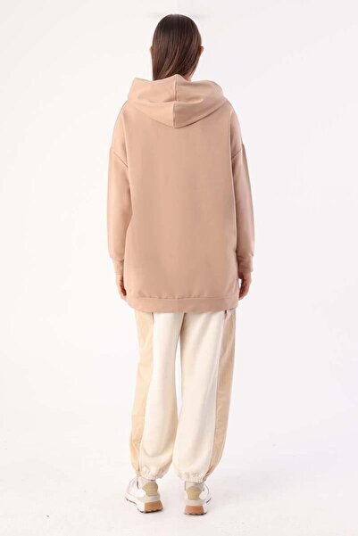 ALLDAY Μπεζ μπλούζα με κουκούλα