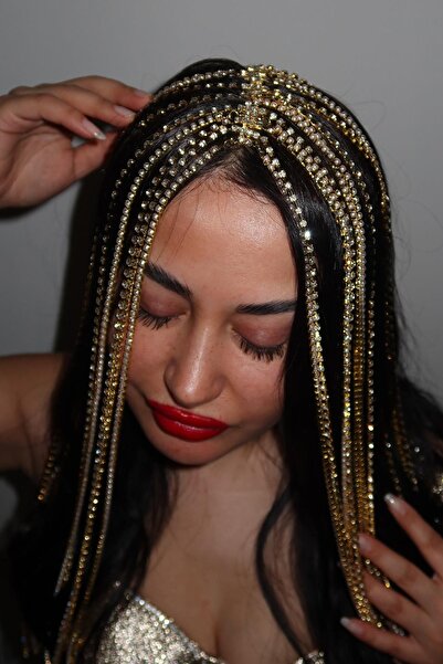 TAKIŞTIR Χρυσό στεφάνι με λεπτομέρεια από πέτρα