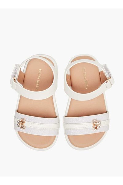 Flora Bella by Shoexpress Flora Bella Butterfly Embellished Strap Sandals with Hook and Loop Closure
