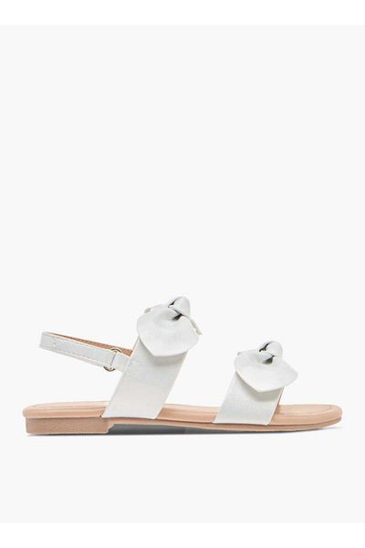 Flora Bella by Shoexpress Flora Bella Bow Applique Sandals with Hook and Loop Closure
