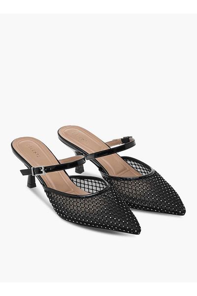 Celeste Women’s Embellished Pointed Toe Shoes with Kitten Heels