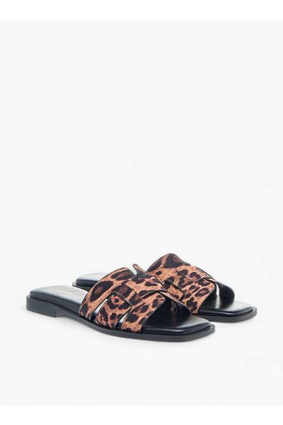 Celeste Women's Animal Print Slip-On Sandals
