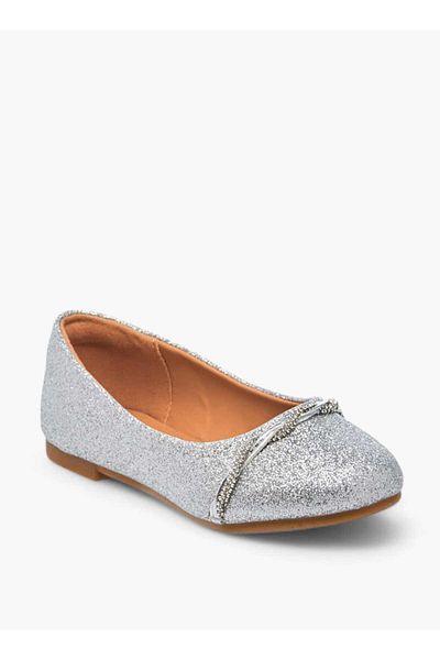 Celeste Girls' Embellished Slip-On Ballerina Shoes