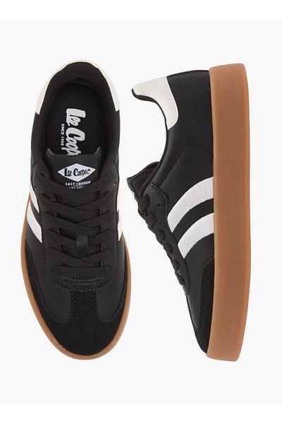 Lee Cooper Women's Panelled Ankle Sneakers with Lace-Up Closure