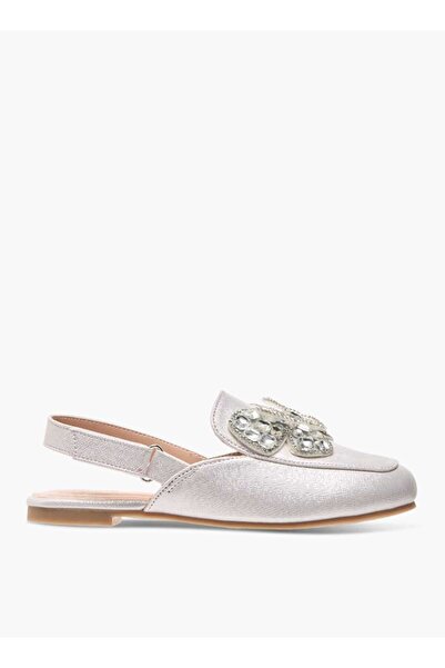 Celeste Celeste Girls' Embellished Slingback Ballerina Shoes with Hook and Loop Closure
