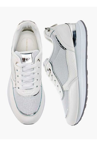 Flora Bella by Shoexpress Flora Bella Panelled Sneakers with Lace-Up Closure