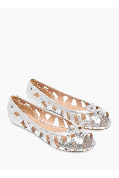 Celeste Women's Cutout Detail Slip-On Ballerina Shoes