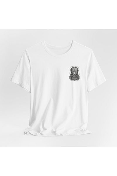 IVART Ανδρικό μπλουζάκι με μαύρα γυαλιά - unisex - 100% βαμβακερό κοντομάνικο μπλουζάκι