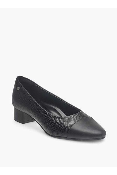 Celeste Celeste Women's Textured Slip-On Ballerina Shoes with Block Heels