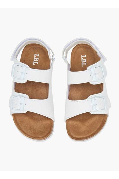 LBL by Shoexpress Solid Sandals with Hook and Loop Closure