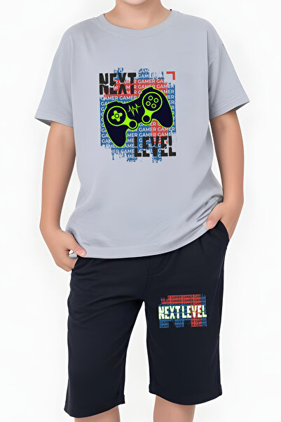 panios kids Level Printed Boy's Double Pocket Capri Bottom-Top Set