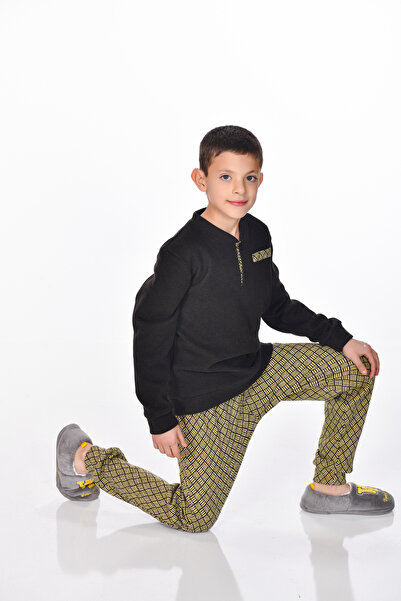 M MOONCOVER Mooncover Men's Winter Cotton Pajama Set – Father-Son Brown